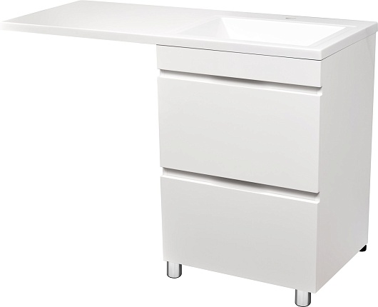 Stella Polare Мебель с раковиной под стиральную машину Мадлен Памелла 120 R белая – картинка-7